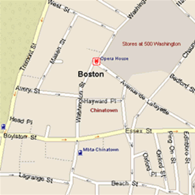 Boston Opera House Map