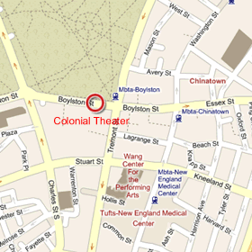 Colonial Theater Map