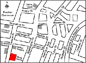 Wang Theater Map