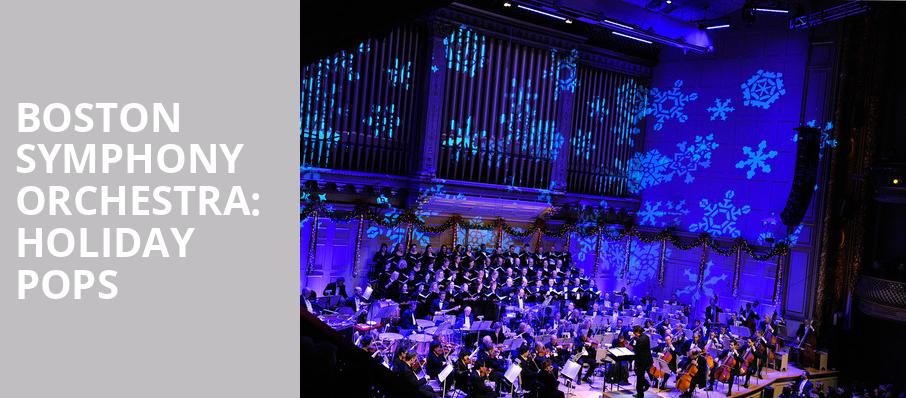 Boston Symphony Hall Holiday Pops Seating Chart
