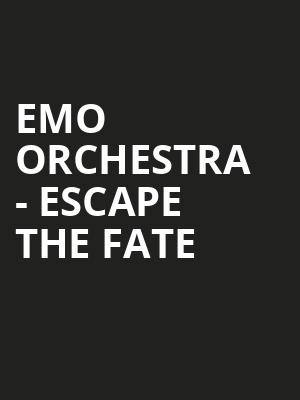 Emo Orchestra Escape the Fate, Wilbur Theater, Boston