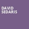David Sedaris, Boston Symphony Hall, Boston